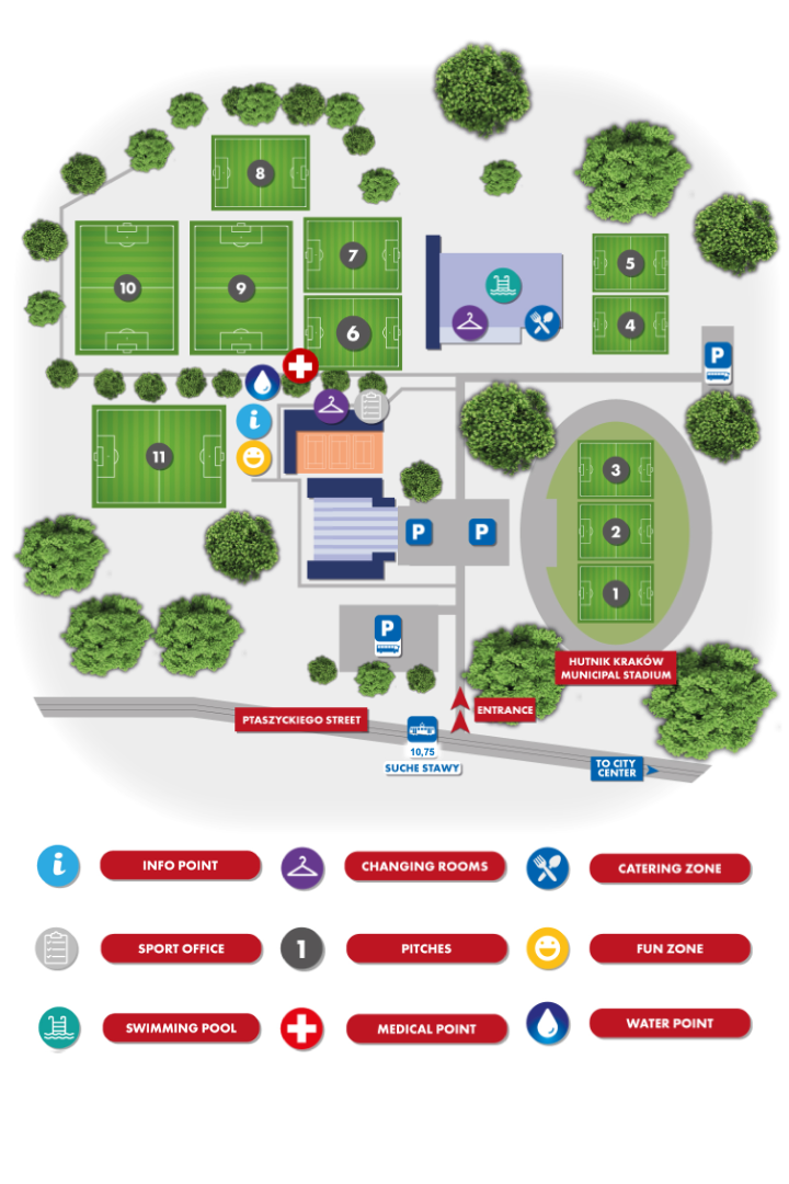Map of sports park